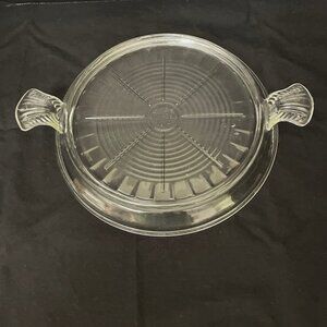 Vintage Fire King T M Reg Glass Table Server Trivet Hot Plate‎ Made in USA